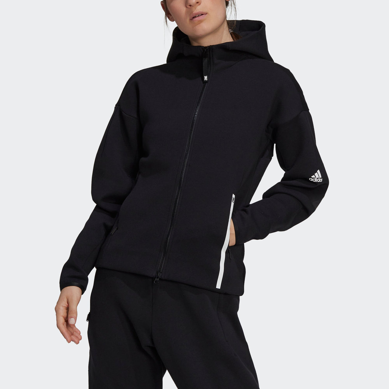 (WMNS) adidas Z.N.E. Sportswear Hoodie 'Black' GT9759