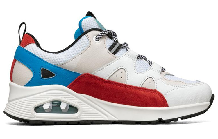 (WMNS) Skechers Uno Running Shoes White/Red/Blue 155006-WMLT