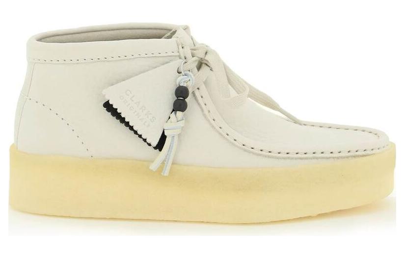 (WMNS) Clarks Wallabee Cup Boots 'White Nubuck' 26168988