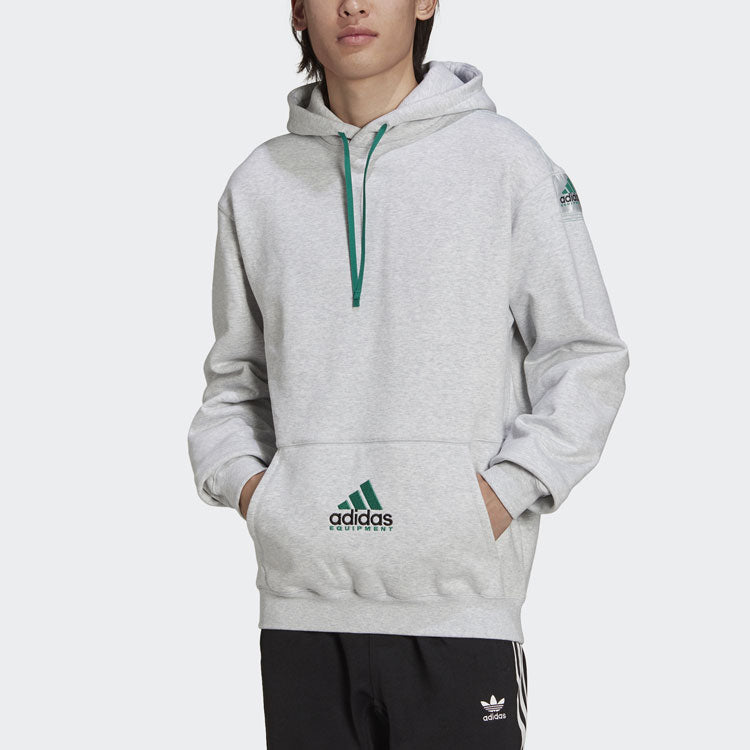 Men's adidas originals Eqt Embroidered Logo Sports Light Gray HG8091