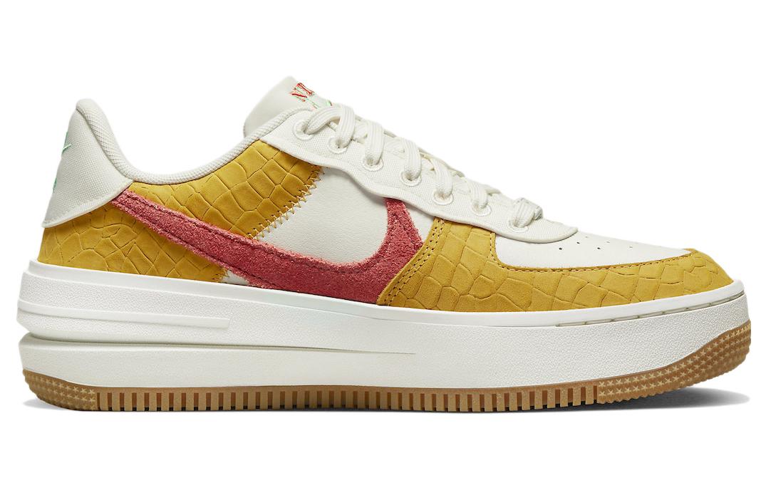 (WMNS) Nike Air Force 1 PLT.AF.ORM LV8 'Yellow Ochre Magic Ember' DX3209-133