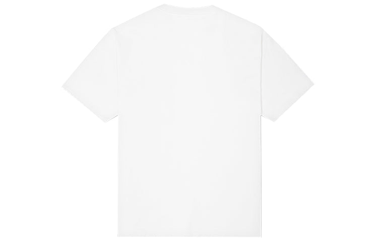 Men's Converse Skeleton Printing Knit Round Neck Short Sleeve White 10022195-A01