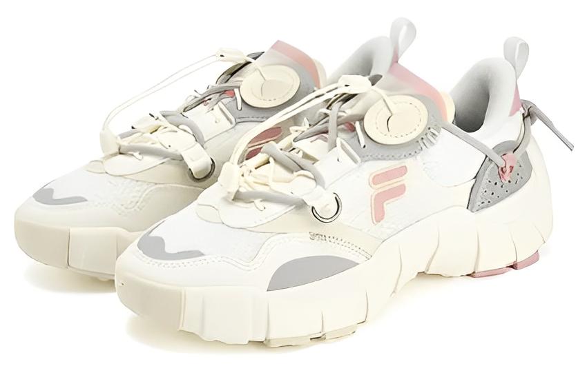 (WMNS) FILA FUSION Athletics Sneakers 'White Grey' T12W321201FGS