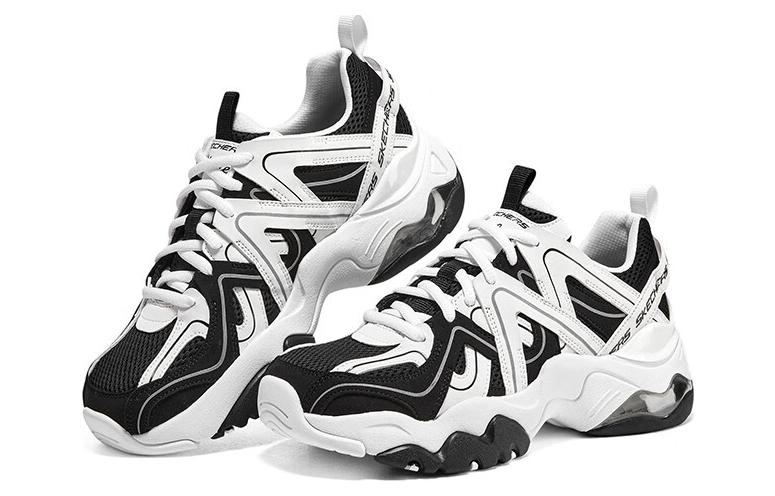 (WMNS) Skechers D'LITES 3.0 Air 'Black White' 896233-BKW