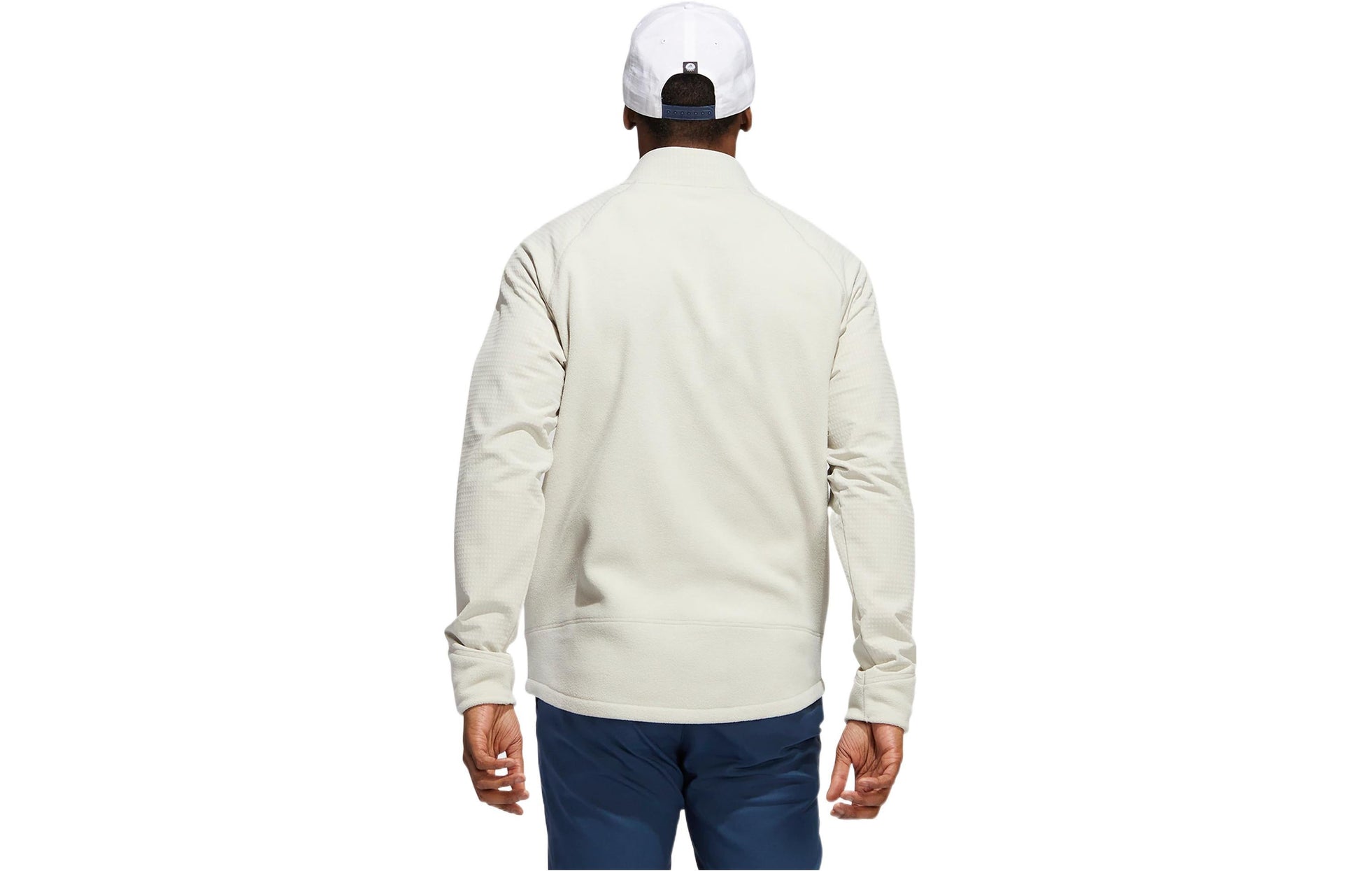 Men's adidas Stmnt Fz Jkt Solid Color Small Logo Zipper Cardigan Long Sleeves Jacket White HM7376