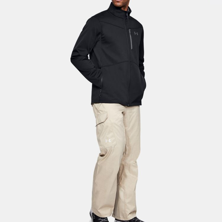 Men's Under Armour Training Casual logo Sports Jacket Black 1321438-001