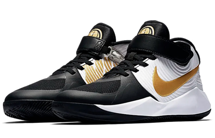(GS) Nike Team Hustle D 9 FlyEase 'Black White' BV2952-004