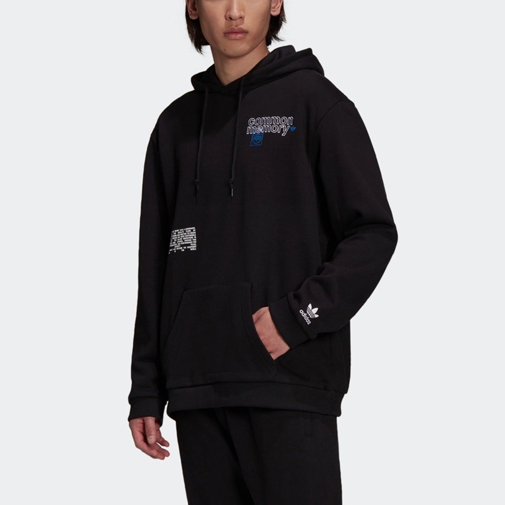 Men's adidas originals Sports Pullover Hooded Casual Knit Black H13507