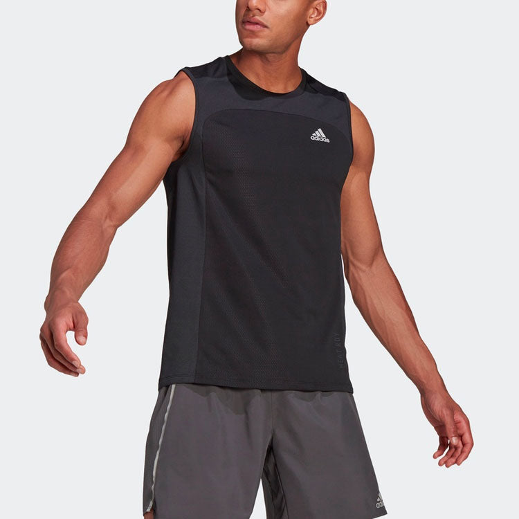 adidas Heatrdy Sleevl Casual Running Sports Vest Black GK4298