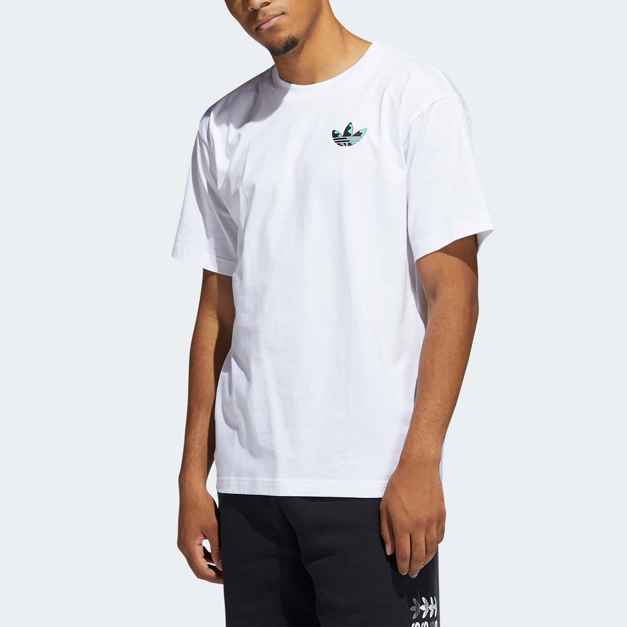 adidas originals Athleisure Casual Sports Printing Round Neck Short Sleeve White GN3906