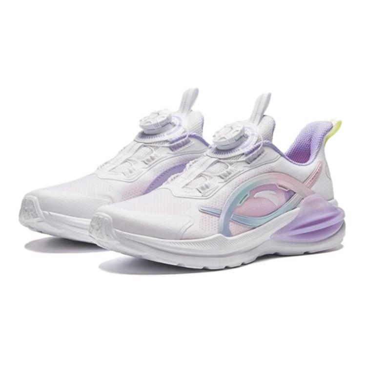 (GS) ANTA Running Series Sneakers 'White Purple Pink' A322425541-3