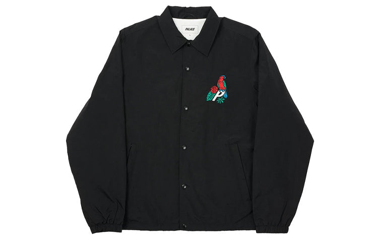 PALACE Embroidery Logo Coach Jacket Unisex Black P19JK003