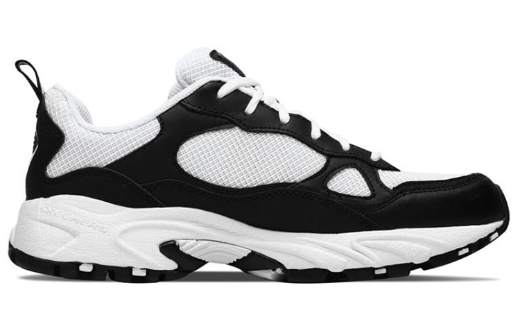 Skechers Stamina Running Shoes 'Black White' 51706-BKW