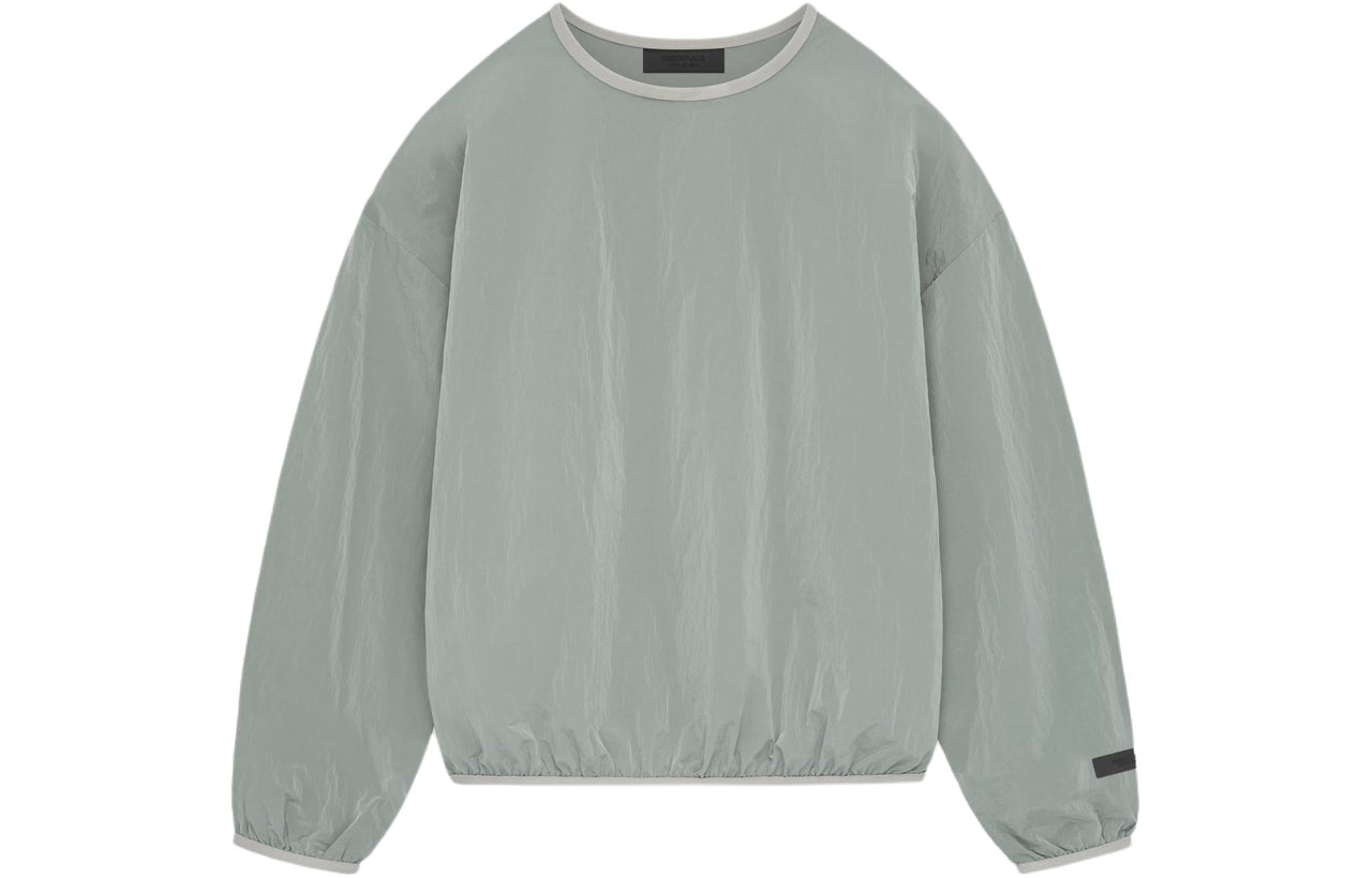 Fear of God Essentials SS24 Crinkle Nylon Pullover Crewneck 'Seal' 186SP244065F