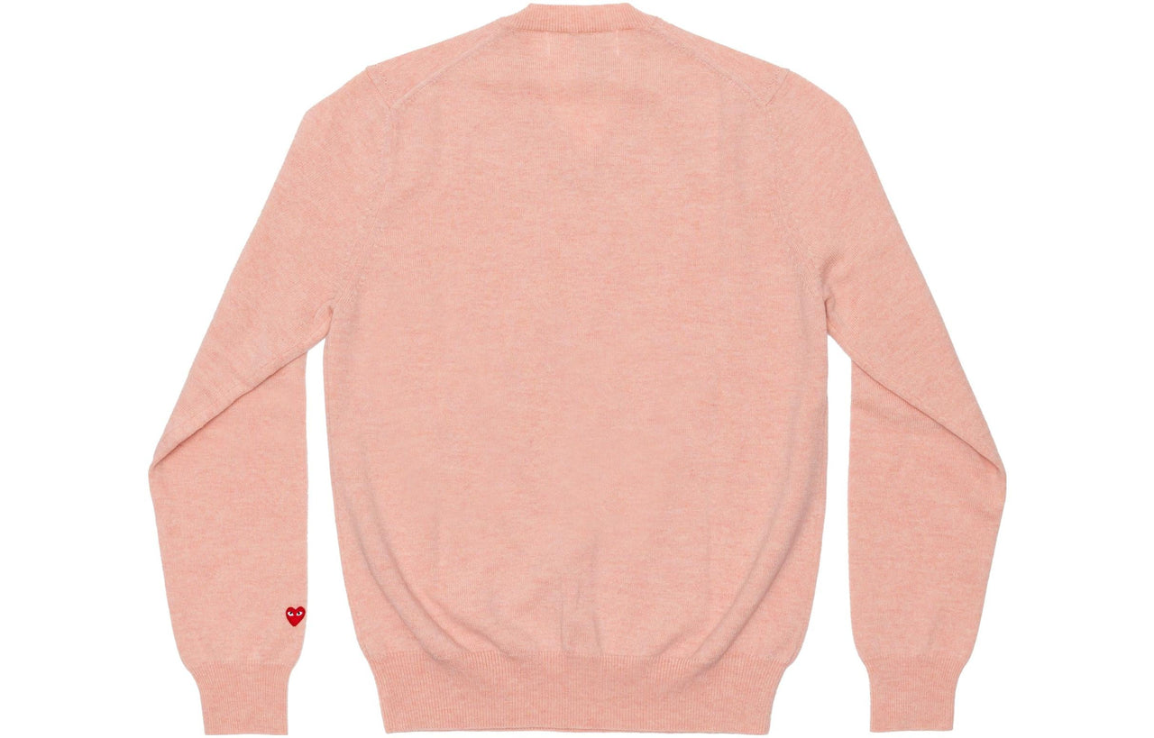 (WMNS) COMME des GARCONS PLAY V-Neck Pullover Sleeve Heart 'Pink' AZ-N089-051-5