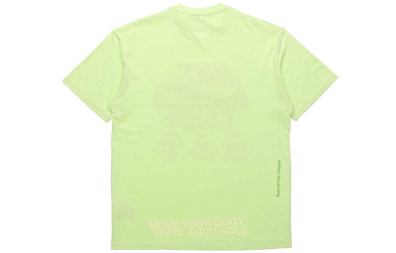 Nike Sportswear Sports Printing Pattern Short Sleeve Fluorescent Green DA0938-383