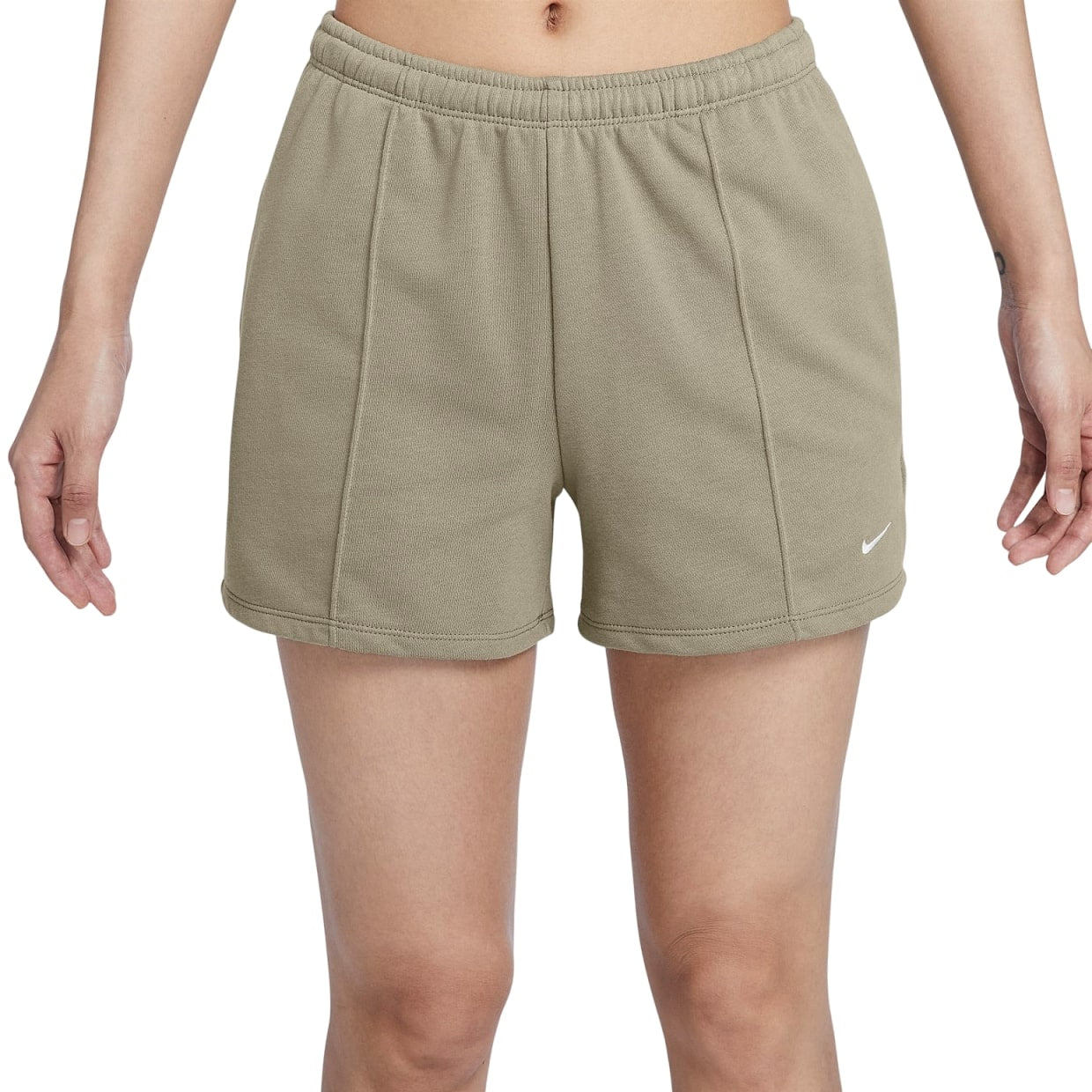(WMNS) Nike Sportswear Chill Terry Mid-Rise 10cm French Terry Shorts Asia Sizing 'Light Army' HF6941-320