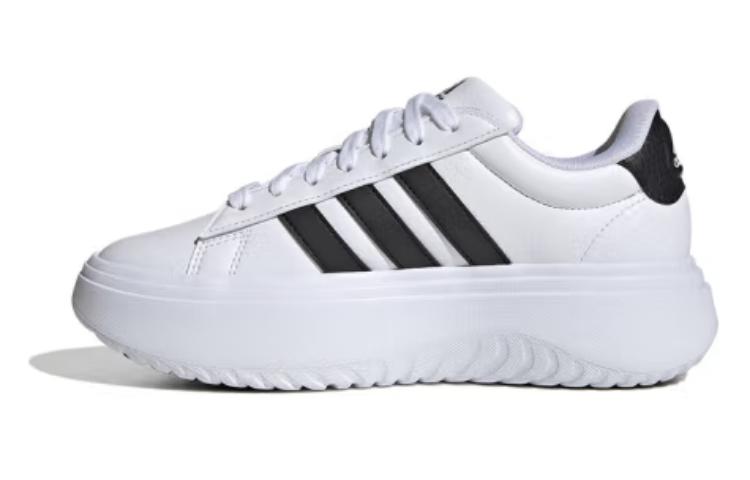 (WMNS) adidas Grand Court Platform 'White Black' IE1092