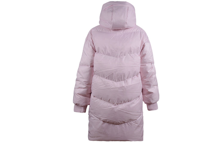 (WMNS) Converse Hooded Long Puffer Coat 'Pale Pink' 10019328-A02