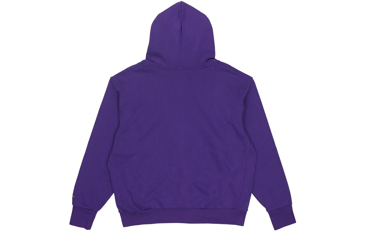Men's Jordan NBA Los Angeles Lakers Long Sleeves Hooded Zipper Cardigan Fleece Jacket Purple DB1880-504