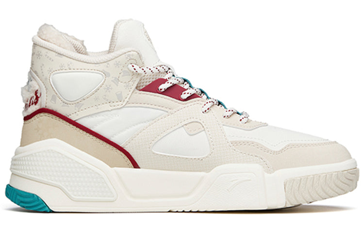 (WMNS) ANTA Life Series Sneakers High 'Flame Grey White Red' 122148088-8