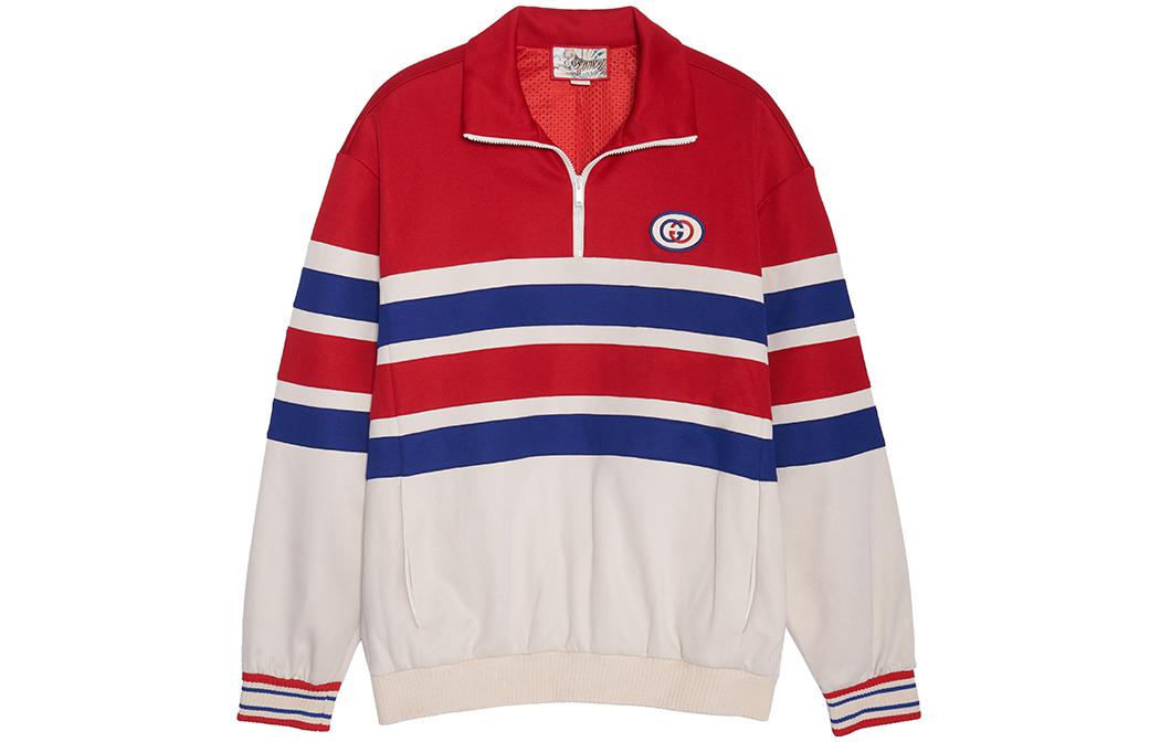 Gucci Gucci Tiger Collared Sweatshirt With Patch 'Red Ivory' 683513-XJD3R-6116