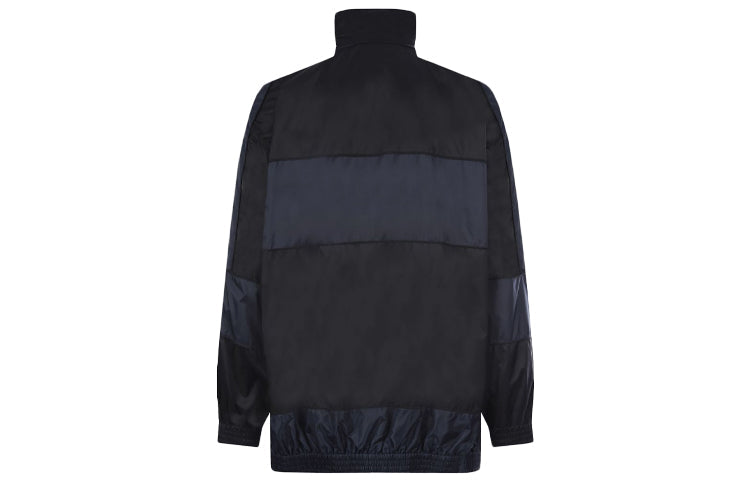 Balenciaga BB Patchwork Nylon Full-Zip Windbreaker 'Navy Black' 623019TIO544100