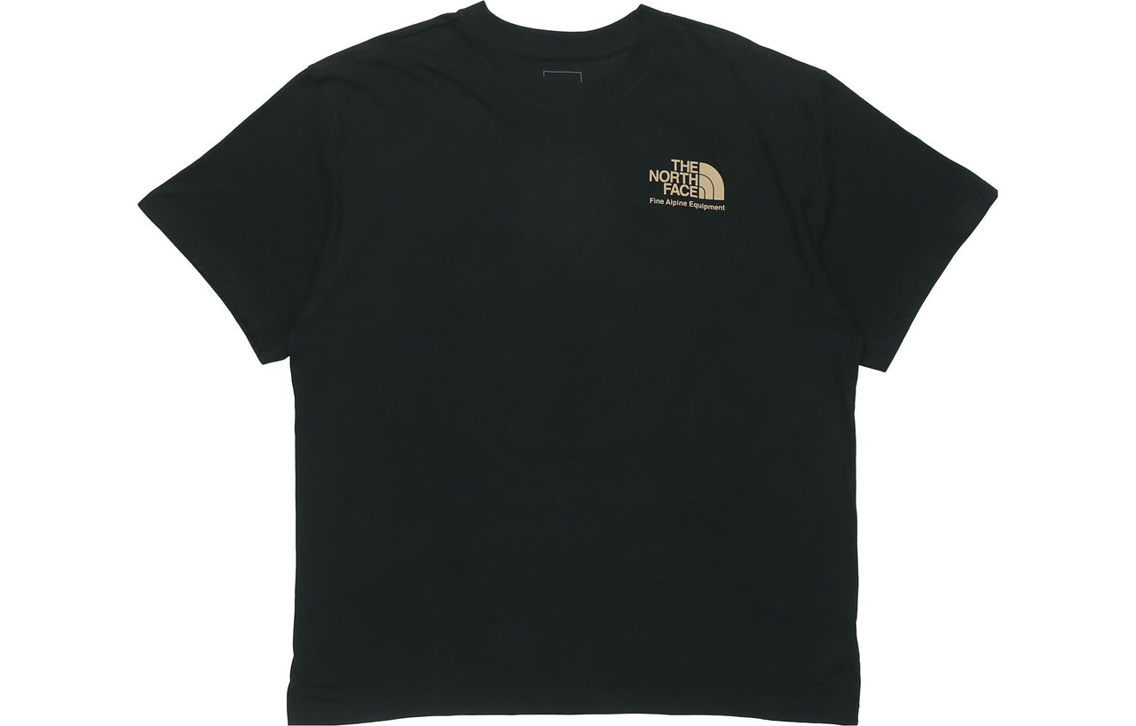 Men's THE NORTH FACE Back Character Printing Short Sleeve Black NF0A4AA6JK3