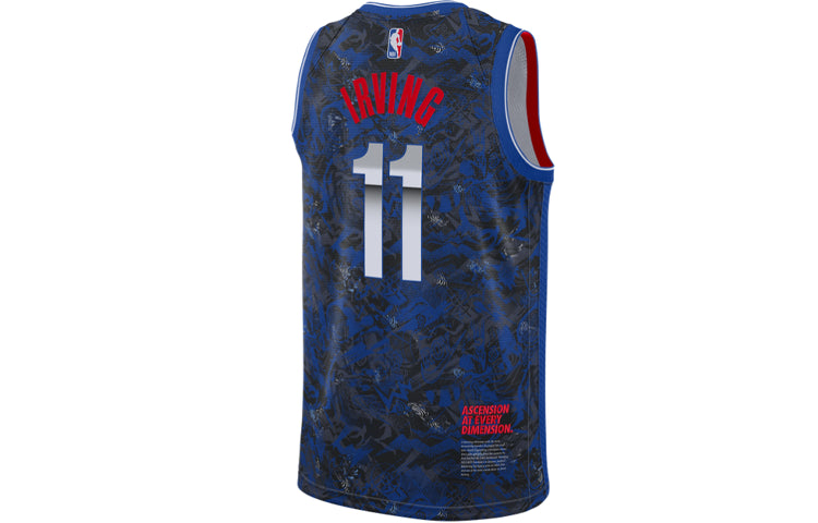 Men's Nike NBA Sports Basketball Brooklyn Nets . Kyrie Irving No. 11 Blue Jersey DA6959-495