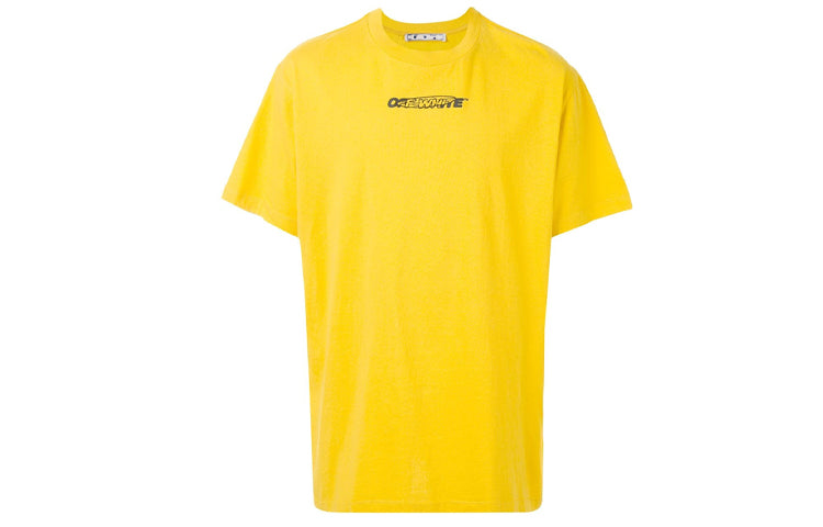 Off-White Pattern Printing logo Yellow OMAA038E20JER0011810