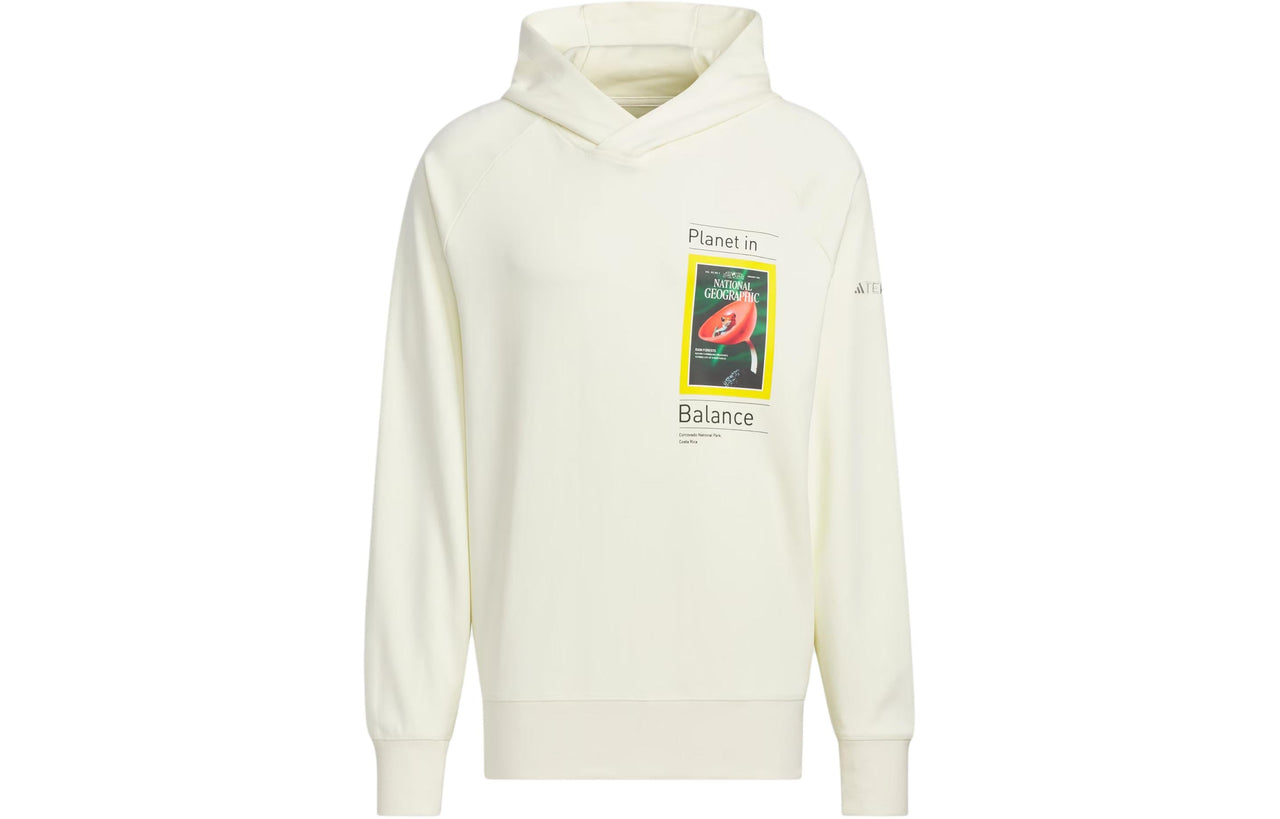 adidas x National Geographic DWR Graphic Hoodie Asia Sizing 'Beige' IS9523