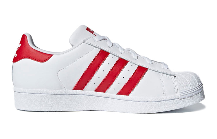 (GS) adidas Superstar J 'White Scarlet' CG6609