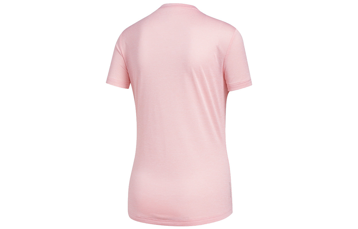 (WMNS) adidas Camiseta Own the Run T-Shirts 'Pink' FM5813