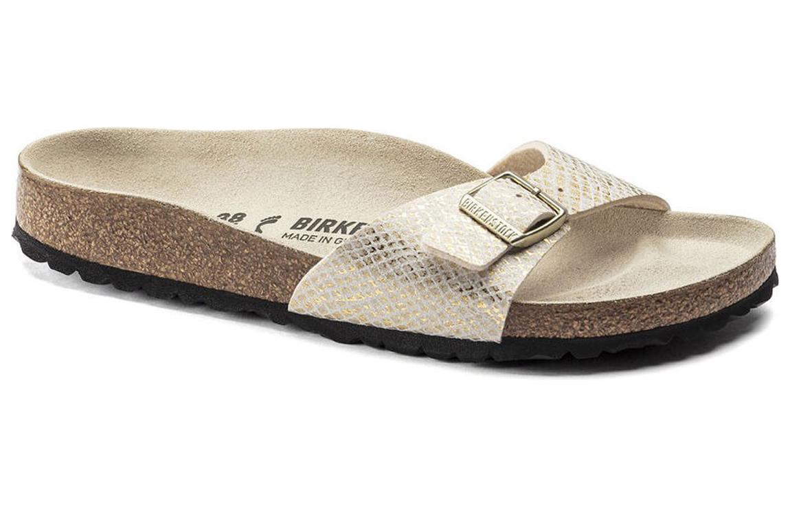 Birkenstock Madrid Narrow Fit Sandals 'Gold Python' 1018543