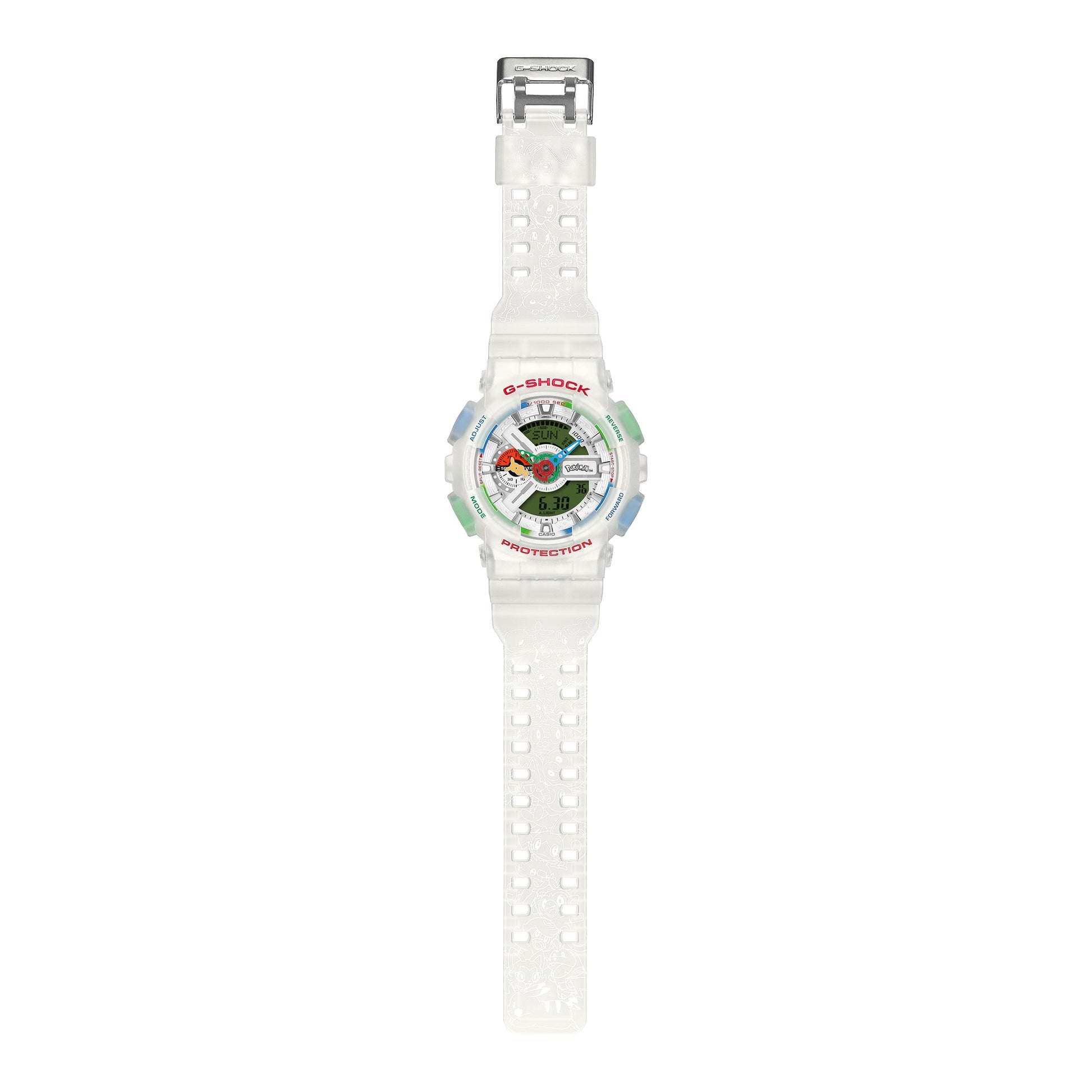 CASIO x Pokemon G-Shock Analog-Digital 'White' GA-110PKM-7A