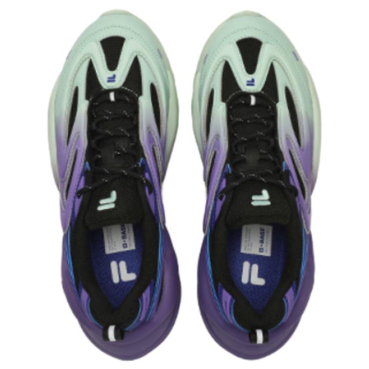 (WMNS) FILA FUSION Fashion Daddy Shoes 'Green Purple Black' T12W341115FFD
