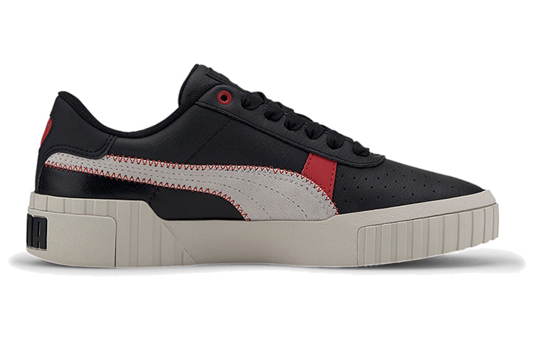 (WMNS) PUMA Cali Retro Casual Sneakers Black/Red 372095-02
