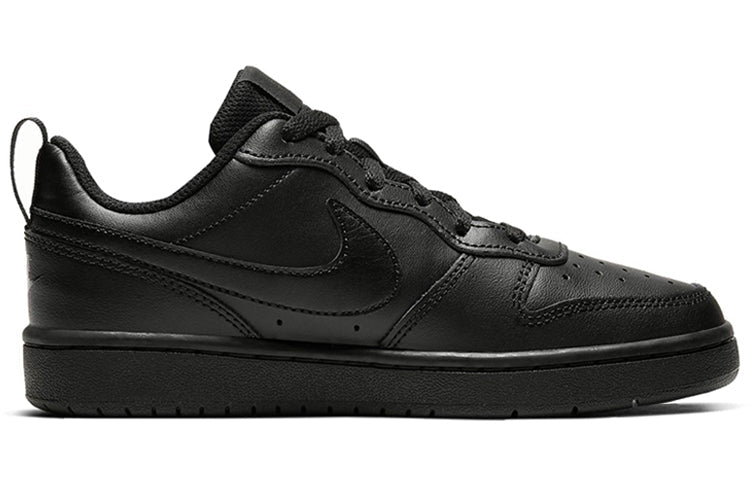 (GS) Nike Court Borough Low 2 'Triple Black' BQ5448-001