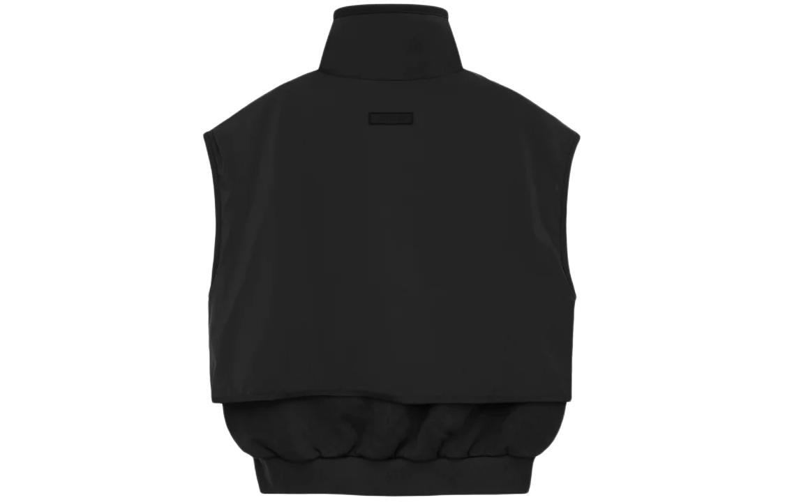 Fear of God Essentials SS24 Nylon Fleece Mockneck Vest 'Jet Black' 202SP244294F