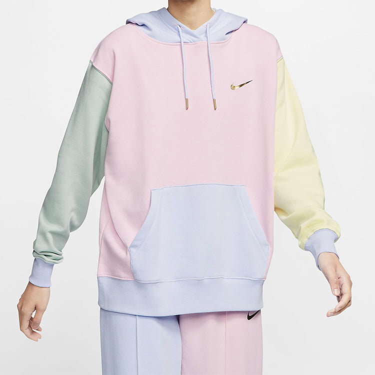 (WMNS) Nike Sportswear Hoodie Swoosh Foam 'Pink Pistachio Frost' DA1416-663
