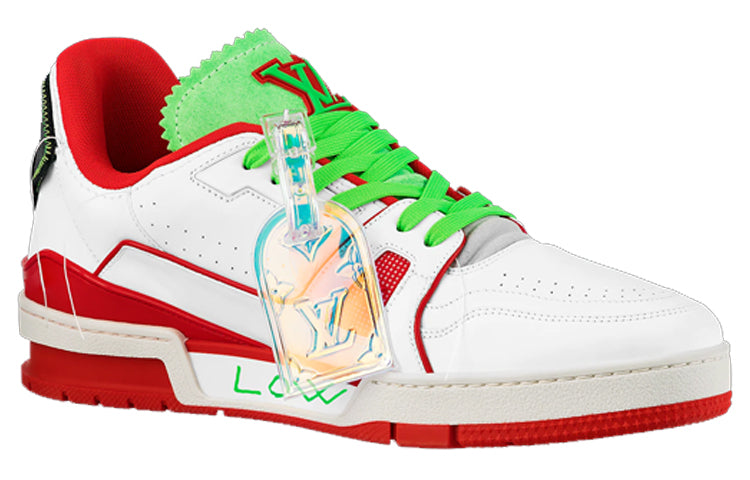 LOUIS VUITTON Trainer Sneakers 'White Red Green for New York' 1A9D7F