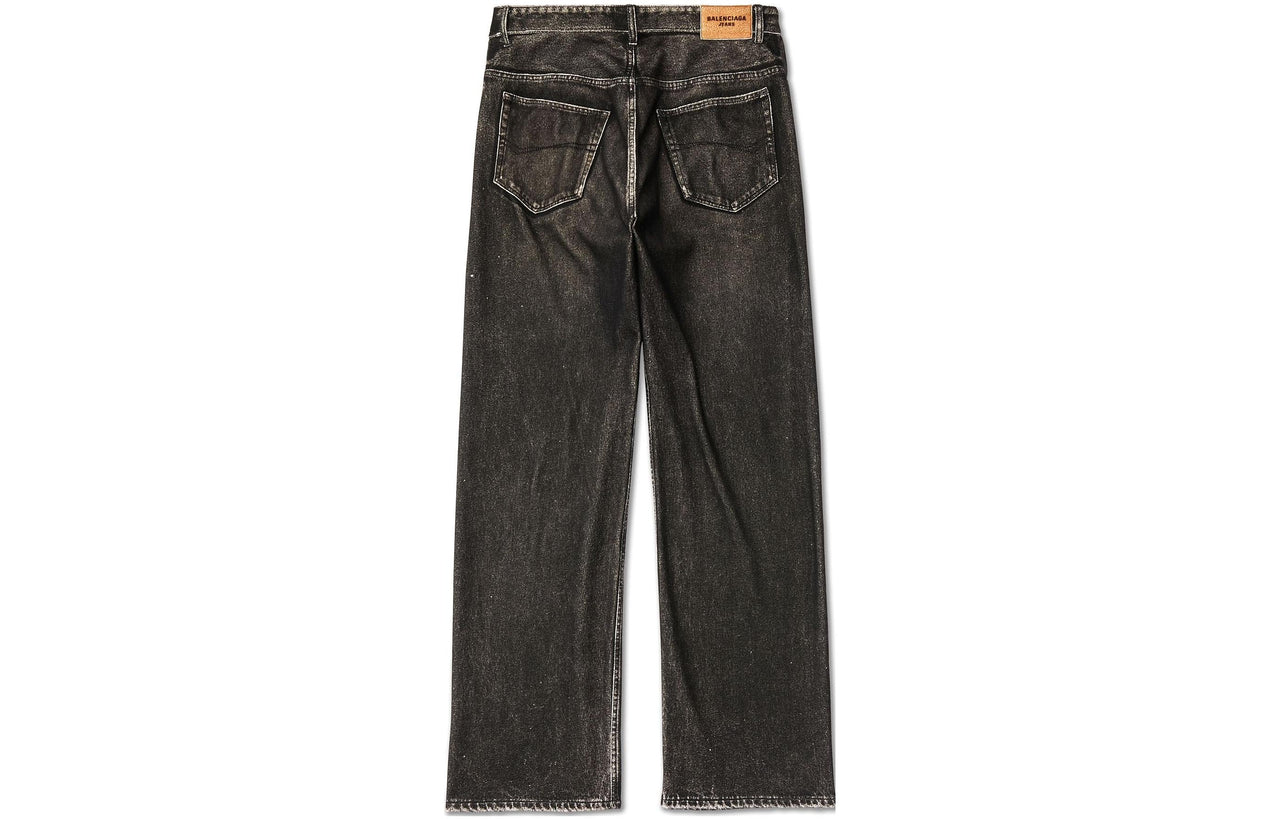 Balenciaga Denim Trompe L'oeil Pants 'Black' 751503TOL991000