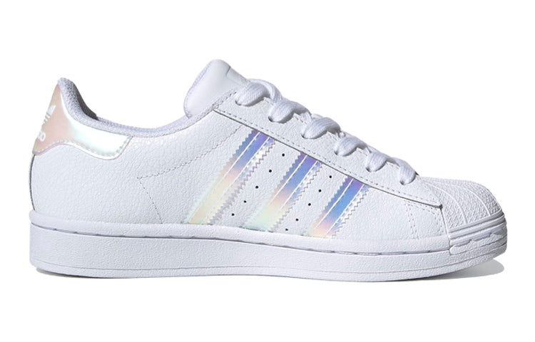 (GS) adidas Originals Superstar Shoes 'White Metallic Silver' FW0813