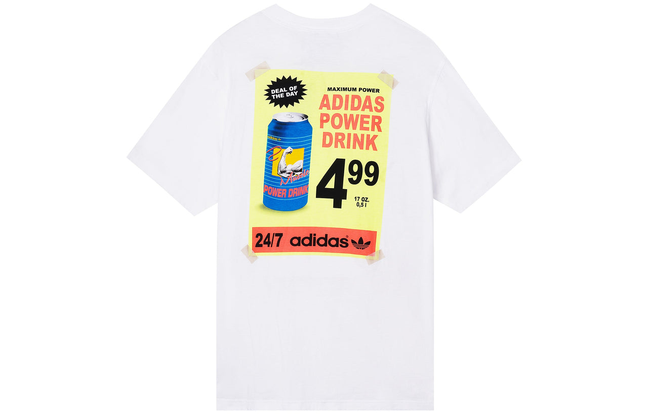 adidas originals Bodega Poster Back Printing Short Sleeve White ED7066