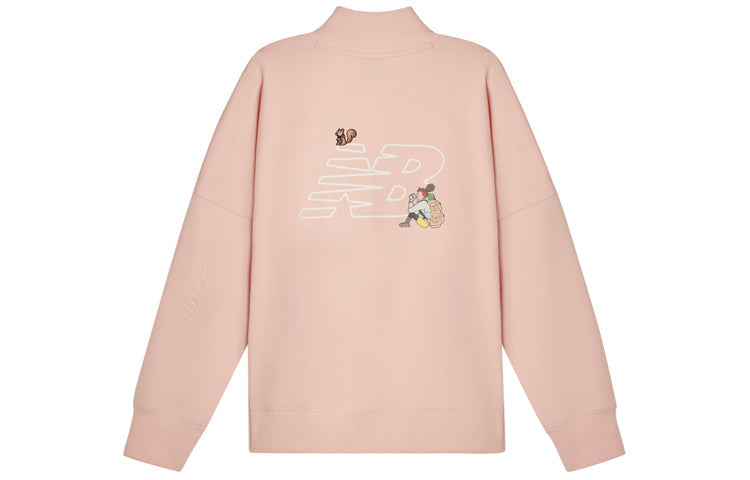 (WMNS) New Balance x JHI Crossover Cartoon Printing Casual Round Neck Pullover 'Pink' NCA89012-PK