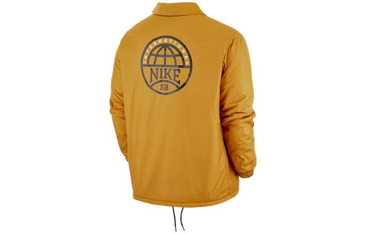 Nike SB Skateboard Casual Sports Skateboard lapel Jacket Yellow DM0871-712