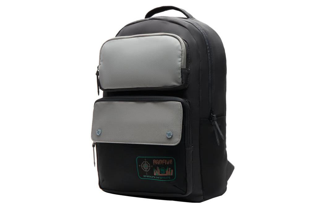 Li-Ning BadFive Graphic Backpack 'Black Grey' ABSS165-2