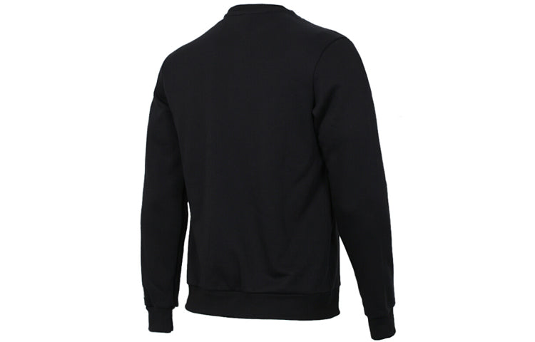 adidas Crew Basketball Sports Printing Round Neck Pullover Black DZ2489