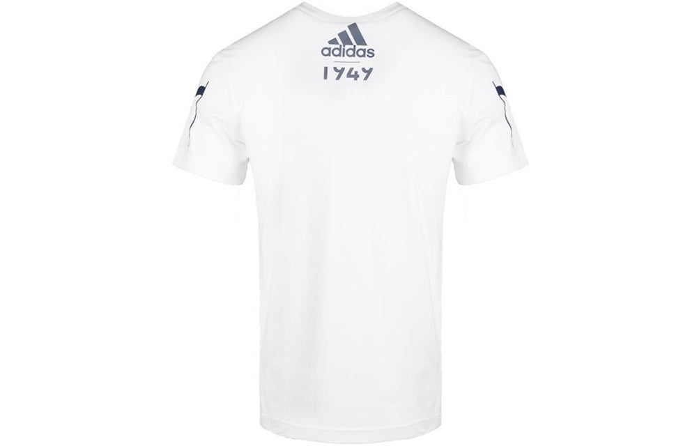 adidas Adi 360 logo Printing Sports Round Neck Short Sleeve White CV4537