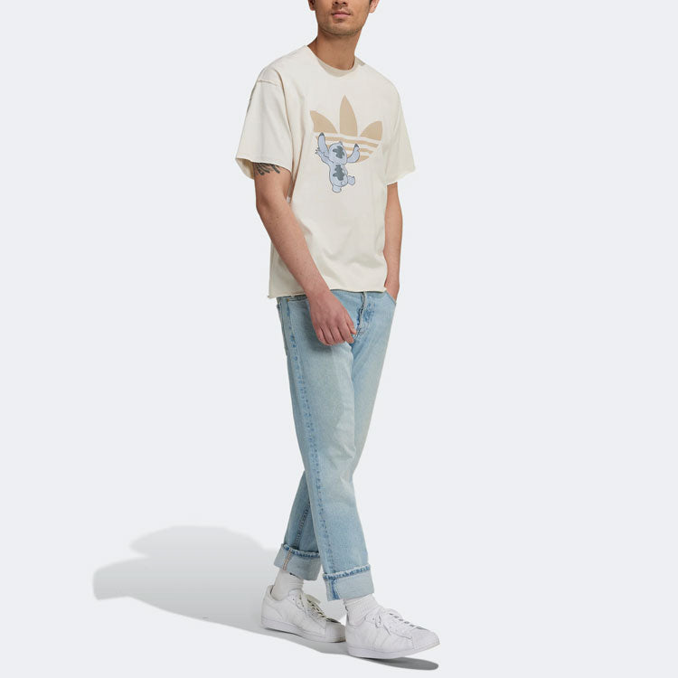 adidas Originals x Disney Crossover Cartoon T-Shirt 'White Beige' HT3952